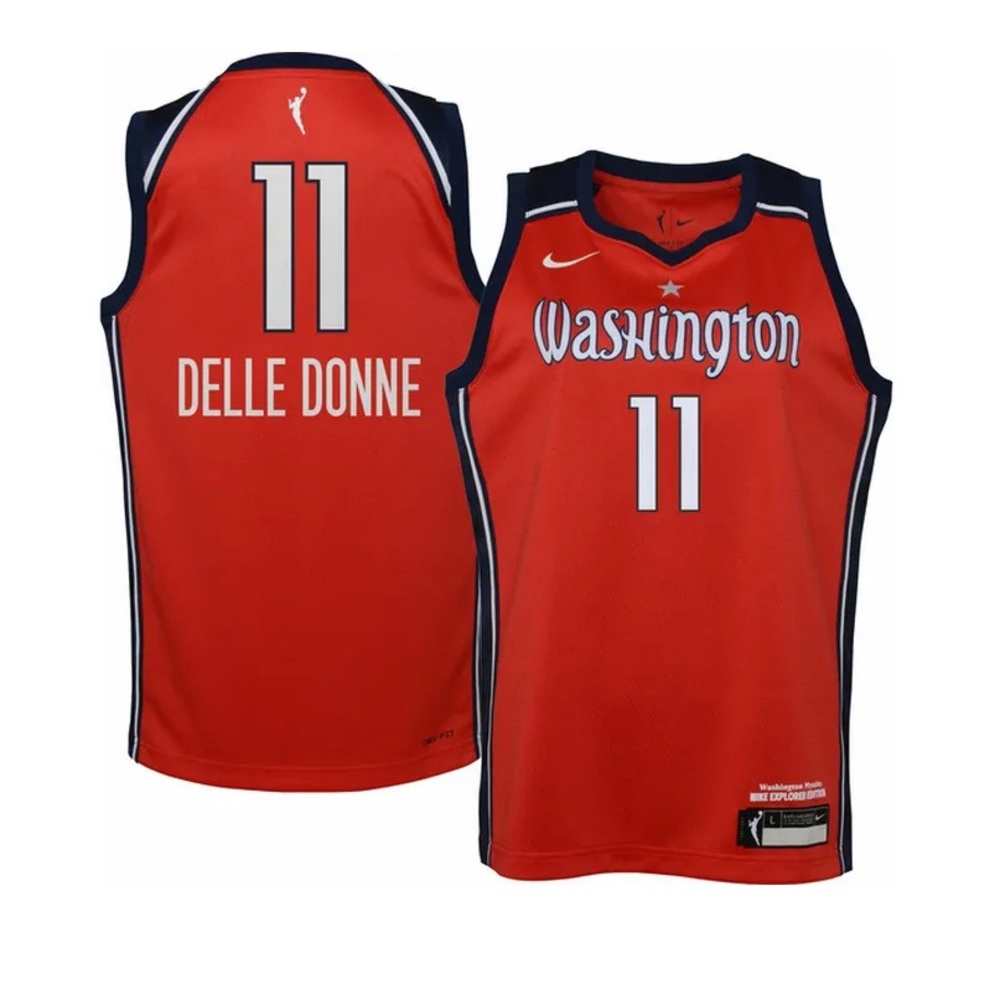 Nike Youth Washington Mystics Elena Delle Donne Replica Explorer Jersey - Red